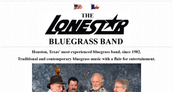Desktop Screenshot of lonestarbluegrassband.com