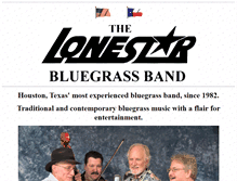 Tablet Screenshot of lonestarbluegrassband.com